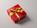 gift box with ribbon original shape result from ai generated