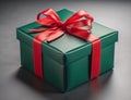 gift box with ribbon original shape result from ai generated