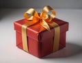 gift box with ribbon original shape result from ai generated