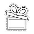 gift box ribbon parcel shopping open cut line