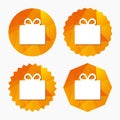 Gift box sign icon. Present symbol. Royalty Free Stock Photo