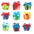 Gift box vector Royalty Free Stock Photo