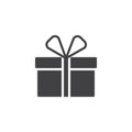 Gift box vector icon Royalty Free Stock Photo