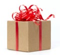 Gift Box whits red ribbon