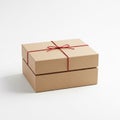 The box is rectangular and stacked neatly on white background, Royalty Free Stock Photo
