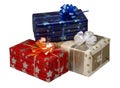Gift boxes at Christmas or New Year Royalty Free Stock Photo