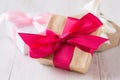 Gift boxes with color ribbons