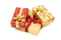 Gift boxes isolated Royalty Free Stock Photo