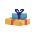gift boxes presents packings icons Royalty Free Stock Photo