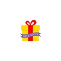 Gift boxes. Set of different present boxes. Surprise in the box. Vector. eps 10 Royalty Free Stock Photo