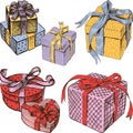 Gift boxes Royalty Free Stock Photo