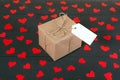 Gift boxes on wooden table Royalty Free Stock Photo