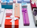 Gift buying season present shopping boxes mix