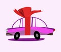 Gift car background Royalty Free Stock Photo