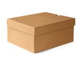 Gift Carboard Box isolated on white Royalty Free Stock Photo
