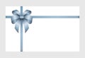 Gift Card With Blue Ribbon And A Bow