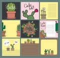 Gift card cactus set