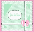 Gift card with ribbons and bow