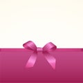 Gift Card with Shiny Pink Satin Gift Bow