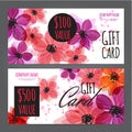 Gift card vector design Royalty Free Stock Photo