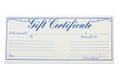 Gift Certificate Royalty Free Stock Photo