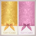 Gift certificate, gift card, Coupon template