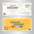 Gift certificate, voucher, gift card or cash coupon template in vector format Royalty Free Stock Photo