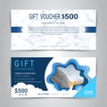 Gift certificates and vouchers template. Royalty Free Stock Photo