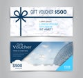 Gift certificates and vouchers template. Royalty Free Stock Photo