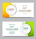 Gift company voucher template Royalty Free Stock Photo