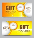 Gift company voucher template Royalty Free Stock Photo