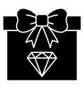 Gift Glyph Style vector icon which can easily modify or edit