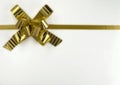 Gift golden ribbon