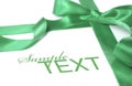 Gift green ribbon