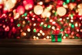 gift holidays box celebration christmas present ribbon trimmings bokeh holiday light 3d illustration