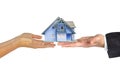 Gift of house Royalty Free Stock Photo