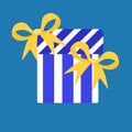 Gift icon, box with surprise, vector illustration Royalty Free Stock Photo