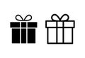 Gift icon . gift vector icon. birthday gift Royalty Free Stock Photo