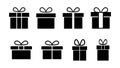 Gift icon . gift vector icon. birthday gift Royalty Free Stock Photo