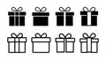 Gift icon . gift vector icon. birthday gift Royalty Free Stock Photo
