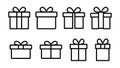 Gift icon . gift vector icon. birthday gift Royalty Free Stock Photo