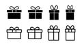 Gift icon . gift vector icon. birthday gift Royalty Free Stock Photo