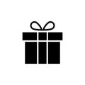 Gift icon vector. gift vector . birthday gift Royalty Free Stock Photo