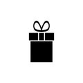 Gift icon . gift vector icon. birthday gift Royalty Free Stock Photo