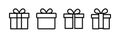 Gift icon . gift vector icon. birthday gift Royalty Free Stock Photo