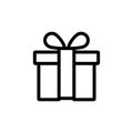 Gift icon . gift vector icon. birthday gift Royalty Free Stock Photo