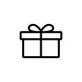 Gift icon . gift vector icon. birthday gift Royalty Free Stock Photo