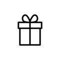 Gift icon . gift vector icon. birthday gift Royalty Free Stock Photo