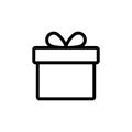 Gift icon . gift vector icon. birthday gift Royalty Free Stock Photo