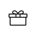 Gift icon . gift vector icon. birthday gift Royalty Free Stock Photo